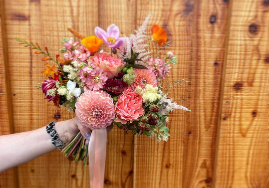 Colourful pink bouquet